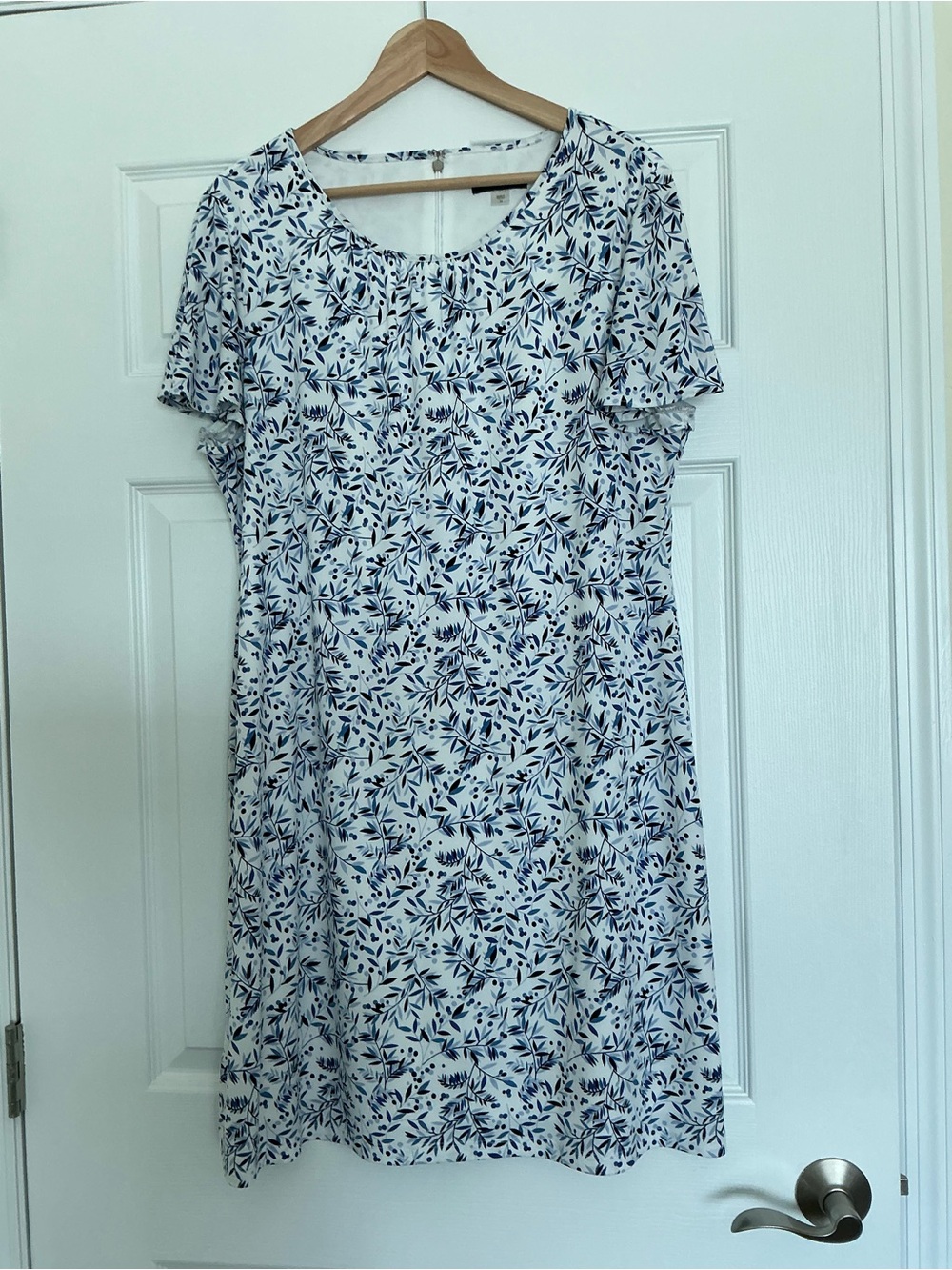 Tommy Hilfiger White Dress with Navy Floral Print